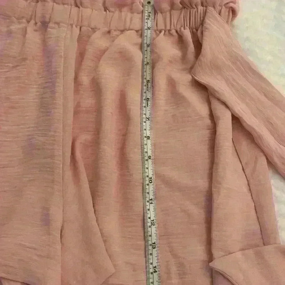 NWT- BCBGeneration Tie Waist Shorts size XL, Blush Pink Color - Picture 6 of 6